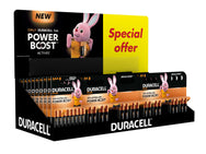 Duracell - Duracell Battery Counter Display (AA x 24 & AAA x 14) - Duracell Power Boost batteries display with special offer.
