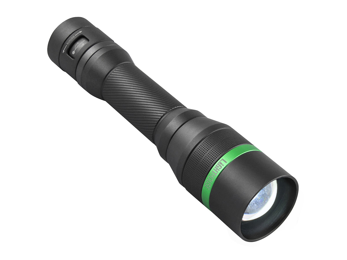 Lighthouse - Lighthouse 1000 Lumens Rechargeable Focus Torch - Black LED flashlight with adjustable focus ring. - imagen 2