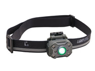 Lighthouse - Lighthouse Rechargeable Headlight - LED headlamp with adjustable strap and green lens.