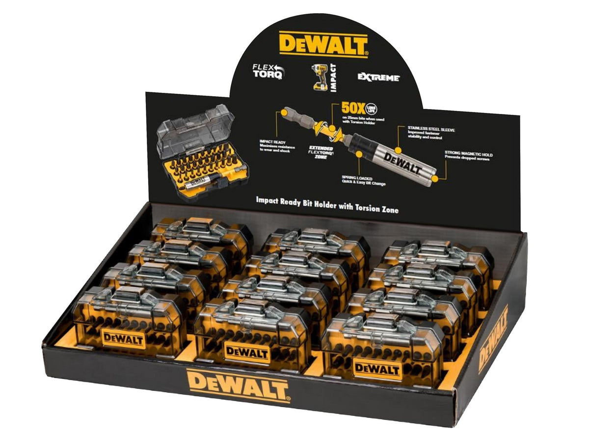DeWalt - DeWalt 32 Piece FlexTorq Impact Bit Set - DeWalt screwdriver bit set with storage case. Pack of 12. - imagen 3