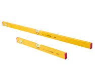 Stabila - Stabila 60 & 120cm (2 & 4ft) 80AS Level Twin Pack - Yellow Stabila spirit levels with red end caps.