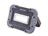 Unicom - Unicom Rechargeable Task Light (550 Lumens) - Rugged LED work light with stand, UNI-COM brand.