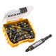 DeWalt 25 Piece PZ2 25 & 50mm Bit Set with Mag Adaptor, Pack of 21