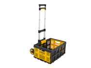 Stanley - Stanley Folding Hand Truck/Trolley with Basket - Collapsible rolling cart with adjustable handle and wheels.