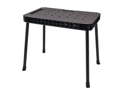 Keter - Keter Ultimate Workbench - Black plastic folding workbench with sturdy legs.