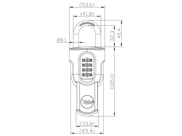 Yale Locks Combi Padlock with Slide Cover 50mm – – Now available at MTN Shop UK. - imagen 2