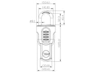 Yale Locks Combi Padlock with Slide Cover 50mm – – Now available at MTN Shop UK. - imagen 2