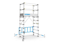 Zarges - Zarges TT002 Teletower Aluminium Telescopic Scaffold Tower with Toeboards - Aluminum mobile scaffold tower with safety guardrails. - imagen 4