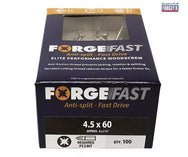 ForgeFix ForgeFast Pozi Compatible Elite Performance Wood Screw ZY 4.5 x 60 mm Box 100 - imagen 2