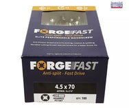 ForgeFix ForgeFast Pozi Compatible Elite Performance Wood Screw ZY 4.5 x 70 mm Box 100 - imagen 2
