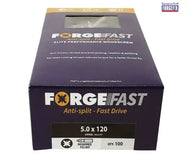 ForgeFix ForgeFast Pozi Compatible Elite Performance Wood Screw ZY 5.0 x 120mm Box 100 - imagen 2