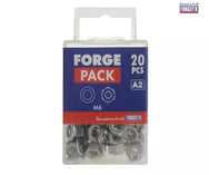 ForgeFix Hexagonal Nuts & Washers A2 Stainless Steel M6 ForgePack 20 - imagen 2