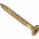 ForgeFix General Purpose Pozi Compatible Screw CSK TT Electro Brass 1.1/2in x 8 Box 200