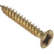 ForgeFix General Purpose Pozi Compatible Screw CSK TT Electro Brass 1in x 4 Box 200