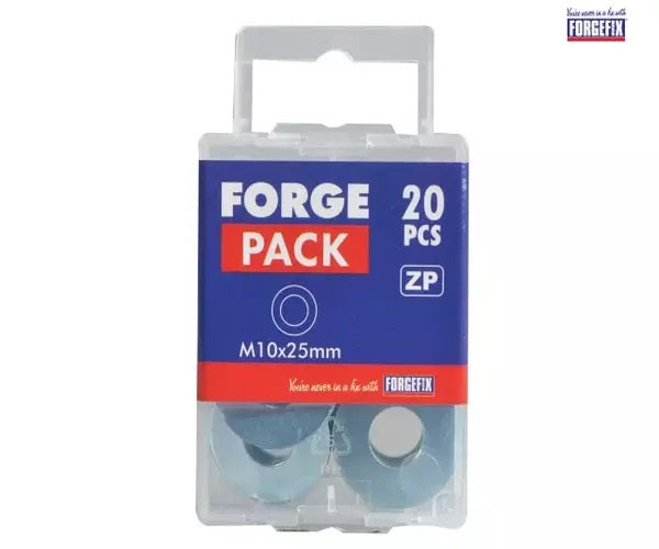 ForgeFix Flat Penny Washer ZP M10 x 25mm ForgePack 20 - imagen 2