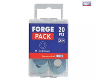 ForgeFix Flat Penny Washer ZP M10 x 25mm ForgePack 20 - imagen 2