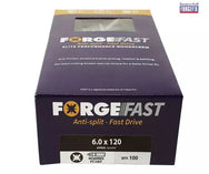 ForgeFix ForgeFast Pozi Compatible Elite Performance Wood Screw ZY 6.0 x 120mm Box 100 - imagen 2