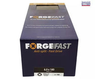 ForgeFix ForgeFast Pozi Compatible Elite Performance Wood Screw ZY 6.0 x 180mm Box 100 - imagen 2