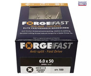 ForgeFix ForgeFast Pozi Compatible Elite Performance Wood Screw ZY 6.0 x 50mm Box 100 - imagen 2