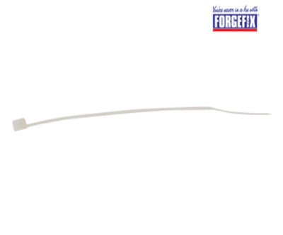 ForgeFix Cable Tie Natural/Clear 4.6 x 200mm (Bag 100)