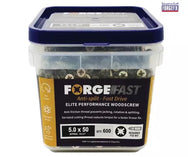 ForgeFix ForgeFast Pozi Compatible Elite Performance Wood Screw ZY 5.0 x 50mm Tub 600 - imagen 2