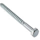 ForgeFix Coach Screw Hexagon Head Single Thread ZP M8 x 150mm Bag 10