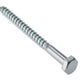ForgeFix Coach Screw Hexagon Head Single Thread ZP M8 x 40mm Bag 10