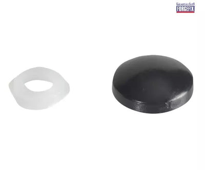 ForgeFix Domed Cover Cap Black No. 6-8 Forge Pack 20