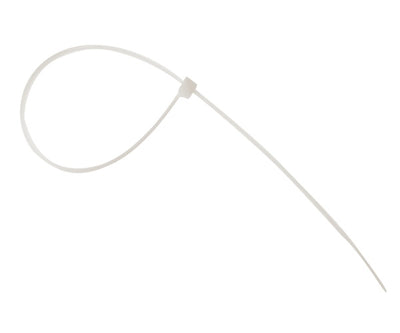 ForgeFix Cable Tie Natural/Clear 7.6 x 380mm (Bag 100)