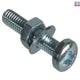 ForgeFix Machine Screw Pozi Compatible Pan Head ZP M4 x 20mm Forge Pack 18