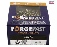 ForgeFix ForgeFast Pozi Compatible Elite Performance Wood Screw ZY 4.0 x 30mm Box 200 - imagen 2