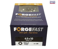 ForgeFix ForgeFast Pozi Compatible Elite Performance Wood Screw ZY 4.0 x 50mm Box 200 - imagen 2