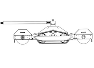 Technical drawing of a road roller with brand name 'Wacker' on a white background - imagen 8
