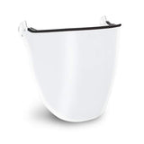 KASK - KASK Full Face Visor for Helmets - White face shield with black trim, protective visor.