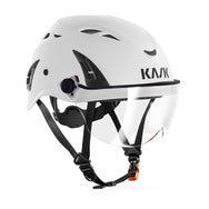 KASK - KASK Visor V2 Plus for SuperPlasma AQ/PL/HP Helmets - White safety helmet with integrated visor and adjustable straps. - imagen 6