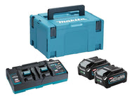 Makita - Makita 191U05-8 XGT® PowerPack 110V - Makita XGT 40V battery charger kit with storage case.