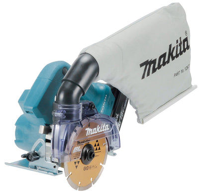 Makita - Makita DCC500Z LXT Brushless Disc Cutter 18V Bare Unit - Makita cordless dustless wall chaser with dust bag.