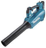 Makita - Makita DUB184RT BL LXT Blower 18V 1 x 5.0Ah Li-ion - Makita cordless leaf blower, teal and black design.