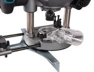 Makita - Makita RP001GZ02 XGT® 40Vmax BL 1/2in Router 40V Bare Unit - Router base with clear dust collection attachment. - imagen 7