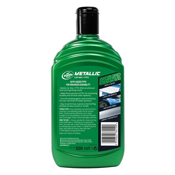 Turtle Wax Metallic Car Wax + PTFE 500ml – – Now available at MTN Shop UK.