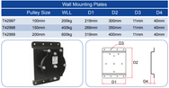 Doughty Heavy Duty Wall Mounting Plates for Stage Pulleys - imagen 8