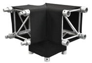 Showtex Trussleeve 3-Way Corner – ✔Covering your truss safe, fast, and easy or turning it into a design feature without any visible seams. ✔Flame retardant. ✔Located at the corner to join 3 truss pieces. – Now available at MTN Shop UK.