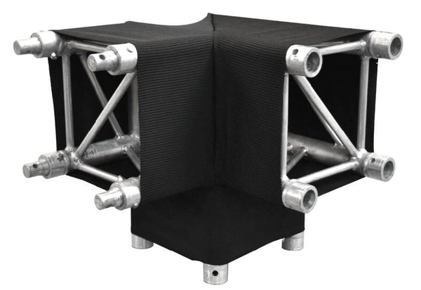 Showtex Trussleeve 3-Way Corner – ✔Covering your truss safe, fast, and easy or turning it into a design feature without any visible seams. ✔Flame retardant. ✔Located at the corner to join 3 truss pieces. – Now available at MTN Shop UK.