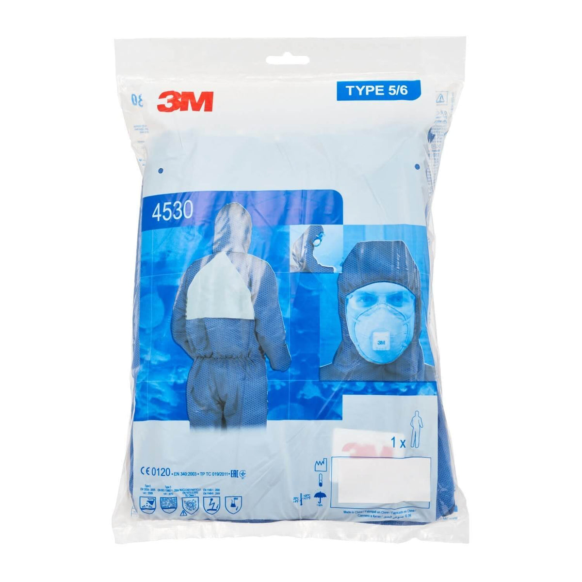 3M Coverall 4530 (Type5/6) - Disposable – 3M Coverall 4530 features fabric flame spread resistance to allow the garment to be worn over an Index 2/3 FR garment. – Now available at MTN Shop UK. - imagen 6