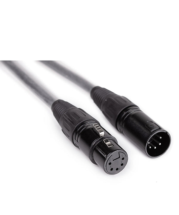 DMX 5pin Cable + XLR 5pin Plug & Socket - 0.5m-20m