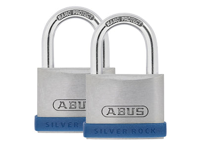 ABUS Mechanical 40mm Silver Rock™ 5 Padlock Twin Pack – – Now available at MTN Shop UK.