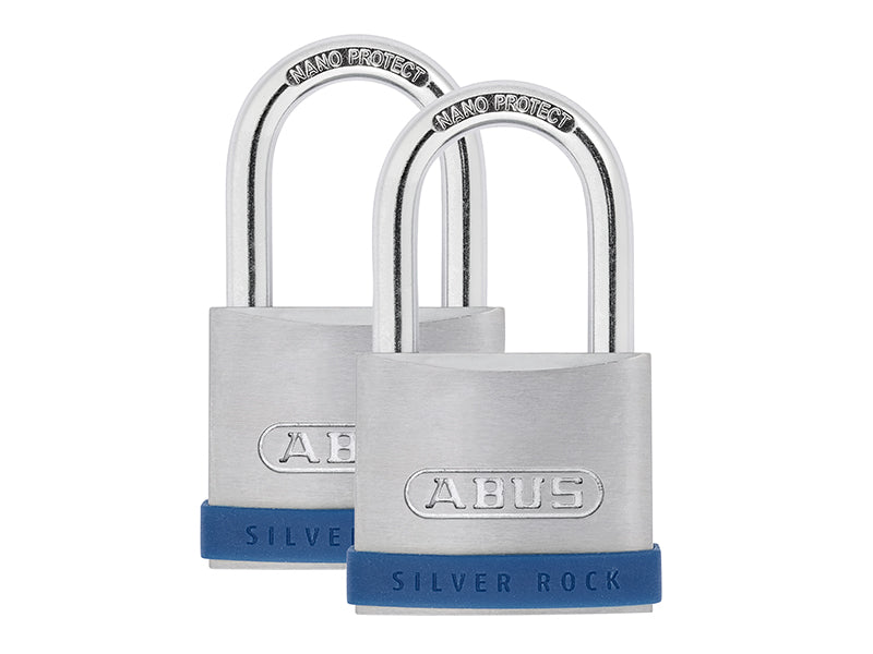 ABUS Mechanical 50mm Silver Rock™ 5 Padlock Twin Pack – – Now available at MTN Shop UK. - imagen 2