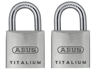 ABUS Mechanical 64TI/20mm TITALIUM™ Padlock Carded Twin Pack – – Now available at MTN Shop UK. - imagen 2