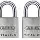 ABUS Mechanical  64TI/20mm TITALIUM™ Padlock Carded Twin Pack