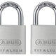 ABUS Mechanical  64TI/30mm TITALIUM™ Padlock Carded Twin Pack